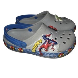 CROCS Spiderman Kids Shoes With Jibbitz..13